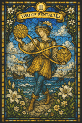 ペンタクルの2（Two of Pentacles）