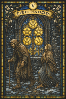 ペンタクルの5（Five of Pentacles）