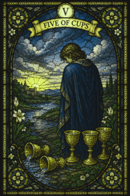 カップの5(Five of Cups)
