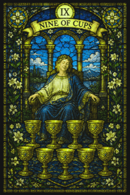 カップの9(Nine of Cups)のタロットカード
