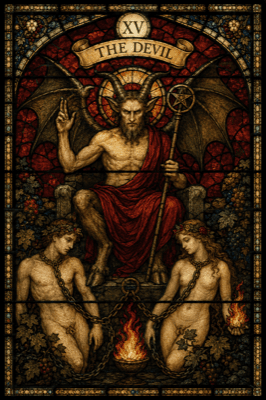 悪魔(The Devil)のタロットカード
