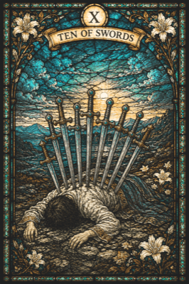 ソードの10(Ten of Swords)