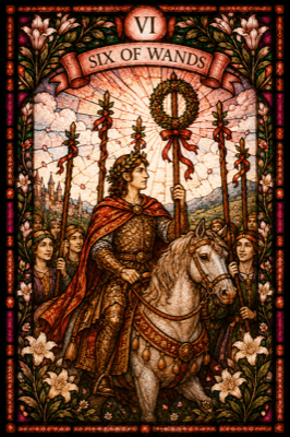 ワンドの6(Six of Wands)