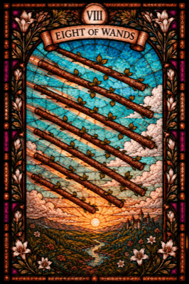 ワンドの8(Eight of Wands)