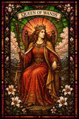 ワンドのクイーン(Queen of Wands)